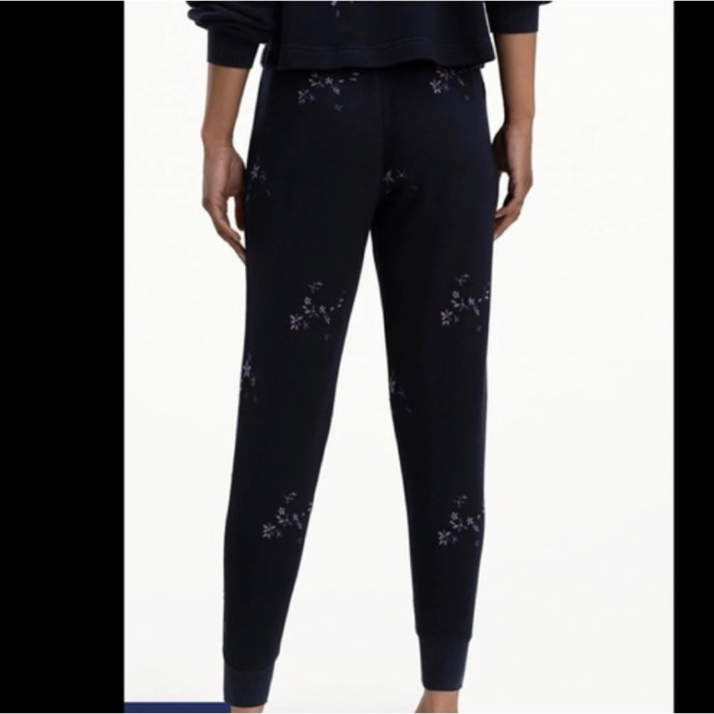 Splendid Navy Embroidered Love Me Jogger - Picture 2 of 7